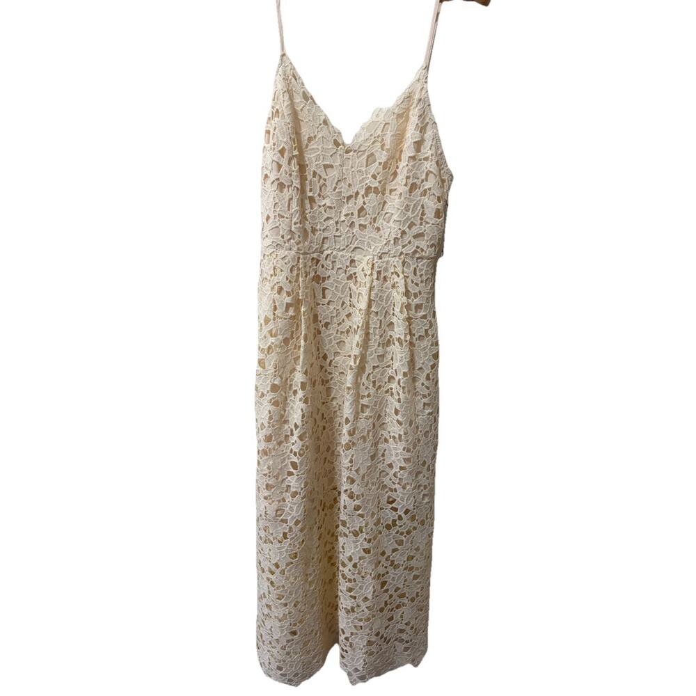 ASTR The Label Buttercream‎ Lace Tank Midi Dress A Line Size Medium